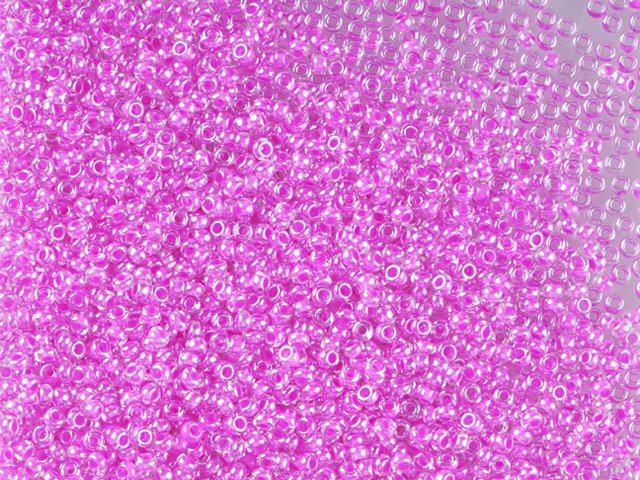 Preciosa Ornela Czech Glass Seed Beads 6/0 Transparent Pink (38877)