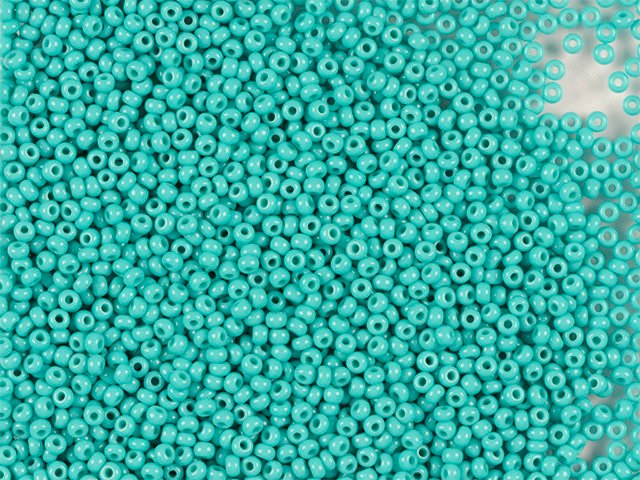 Preciosa Ornela Czech Glass Seed Beads 8/0 Opaque Mint Green (63130)